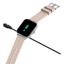 LetsFit E41 Silver Bluetooth Smart Watch with Extra Band
