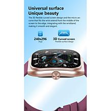 Letsfit E46 Black Bezel Smartwatch with Extra Band