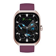 Letsfit E46 Rose Bezel Smart Watch with Extra Band