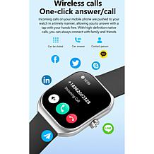 Letsfit E46 Rose Bezel Smart Watch with Extra Band