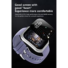 Letsfit E46 Silver Bezel Smart Watch with Extra Band