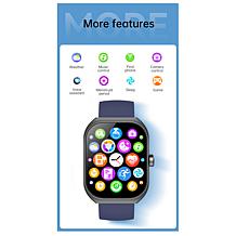 Letsfit E46 Silver Bezel Smart Watch with Extra Band