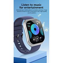 LetsFit E46 Smart Watch with Band and Charger Set of 2 - Black