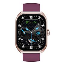 LetsFit E46 Smart Watch with Band and Charger Set of 2 - Rose Gold