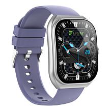 LetsFit E46 Smart Watch with Band and Charger Set of 2 - Silver