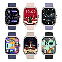 LetsFit E46 Smart Watch with Band and Charger Set of 2 - Silver