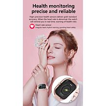 LetsFit E46 Smart Watch with Band and Charger Set of 2 - Silver