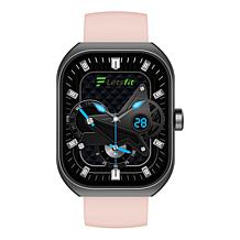 LetsFit E46 Smart Watch with Band and Charger Set of 2 - Black