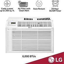LG 6,000 BTU 115V Window Air Conditioner with Remote Control
