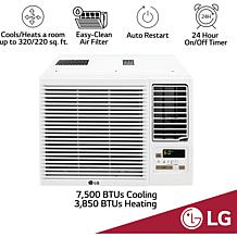 LG 7,500 BTU Window-Mount Air Conditioner with Remote