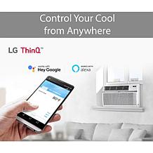 LG Energy Star 8,000 BTU 115V Window-Mounted Air Conditioner w/ Wi-Fi