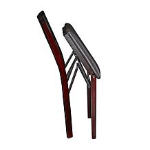 Linon Home Karen Pad Back Folding Chair - Brown