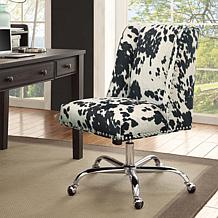 Linon Home Nash Udder Madness Black Office Chair - Black