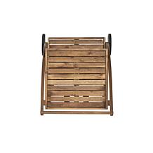 Linon Trent Indoor/Outdoor Wooden 2-Tier Trolley