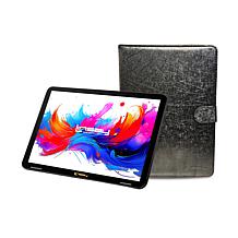 LINSAY 10.1" IPS 256GB Octa-Core Tablet w/Keyboard, Briefcase & Stylus
