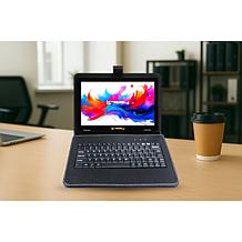 LINSAY 10.1" Octa Core 256GB Tablet with Black Keyboard