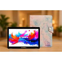 LINSAY 10.1" Octa Core 256GB Tablet with Marbled Case