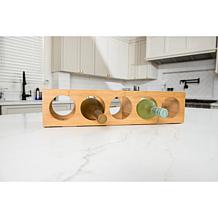 Lipper 5-Bottle Bamboo Stacking Wine Rack