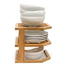 Lipper Bamboo 3-Tier Corner Shelf