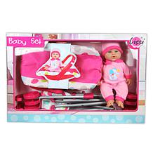 Lissi: 12" Twin Baby Dolls with Twin Jogger Stroller