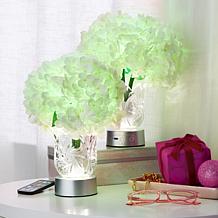 Living Glow Rechargeable LED Color Changing Flower Light - Set of 2