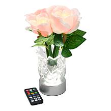 Living Glow Rechargeable LED Color Changing Flower Light - Set of 2