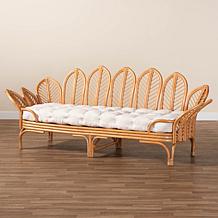 Loften Bohemian Rattan Daybed 89" W x 30.7" D x 34" H