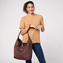 London Fog Loyalty Faux Suede Large Origami Tote