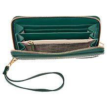 London Fog Oversized Canvas Satchel and Wallet Set