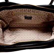 London Fog Raily Faux Suede Tote Handbag with Strap