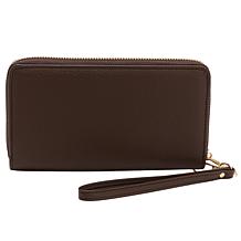 London Fog Rich Pebble Charm Wristlet Wallet