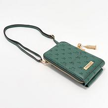 London Fog Wanderlust Logo-Embossed Phone Crossbody Bag