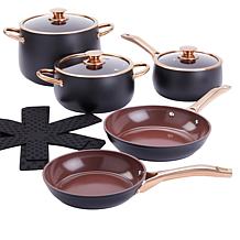Lorna Maseko 11-piece Forged Induction-Ready Cookware Set