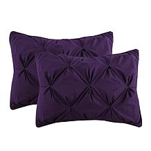 Lotus Home Cottonpure 100% Cotton Pintuck Duvet Cover Mini Set - King