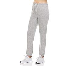 Love Casual Heather Gray Ultra Soft Brushed Sweater Knit Casual Jogger