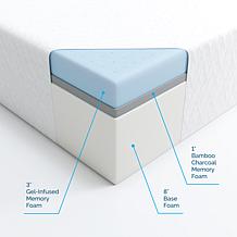 LUCID Comfort Collection 12" Plush Gel Memory Foam Mattress - King