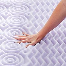 LUCID Comfort Collection 2" Zoned Lavender Memory Foam Topper - King