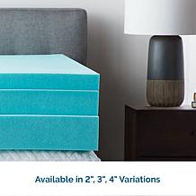 LUCID Comfort Collection 3" Gel Memory Foam Mattress Topper - Queen