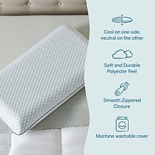 Lucid Comfort Collection Bamboo Charcoal Gel Memory Foam Pillow, Queen