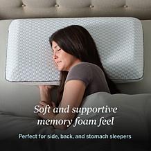 Lucid Comfort Collection Bamboo Charcoal Gel Memory Foam Pillow, King