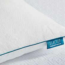 LUCID Comfort Collection Shredded Memory Foam Pillow 2 Pack - Queen