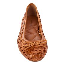 Lucky Brand Mogeni Leather Woven Ballet Flat