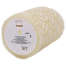Luminara 5-inch Medallion Embossed Flameless Candle