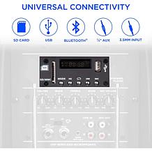 LyxPro 12" Portable PA System, Rechargeable Battery Speaker System