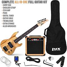 LyxPro 30" Electric Guitar Kit, Beginner Kit for Kids w/20W Amp & More