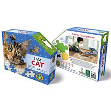 Madd Capp I Am Cat 24-Piece Animal Head-Shaped Puzzle