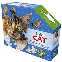 Madd Capp I Am Cat 24-Piece Animal Head-Shaped Puzzle