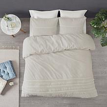 Madison Park Amaya 3-Pc Seersucker Comforter Set Ivory King/Cal King