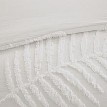 Madison Park Bahari 3-Pc Tufted Chenille Palm Comforter Set White F/Q