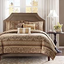 Madison Park Bellagio 6pc Coverlet Set - King/Brown Jacquard